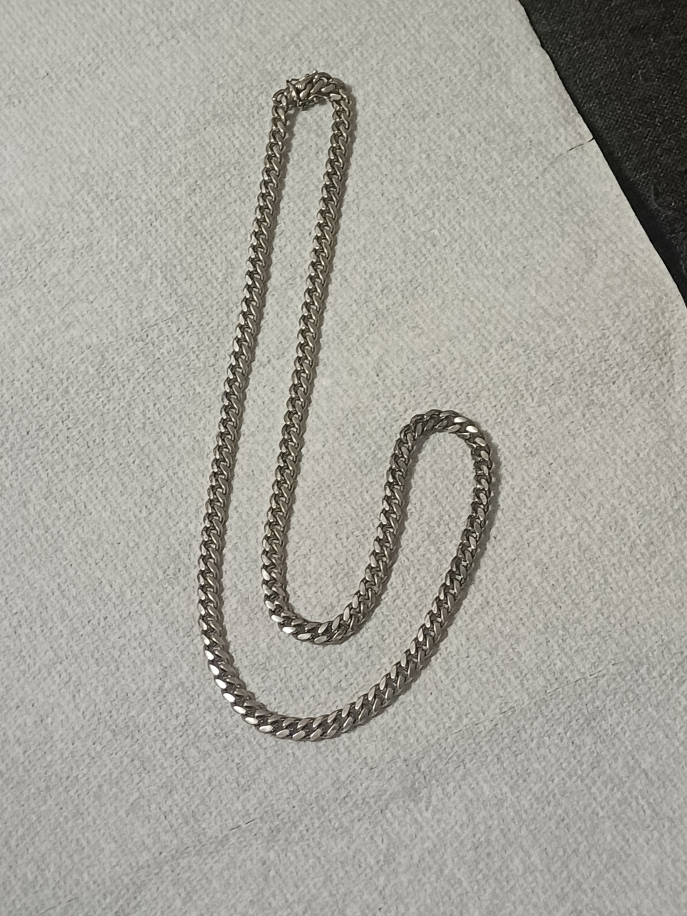 Diamond Supply Co. Silver Curb Chain Necklace
